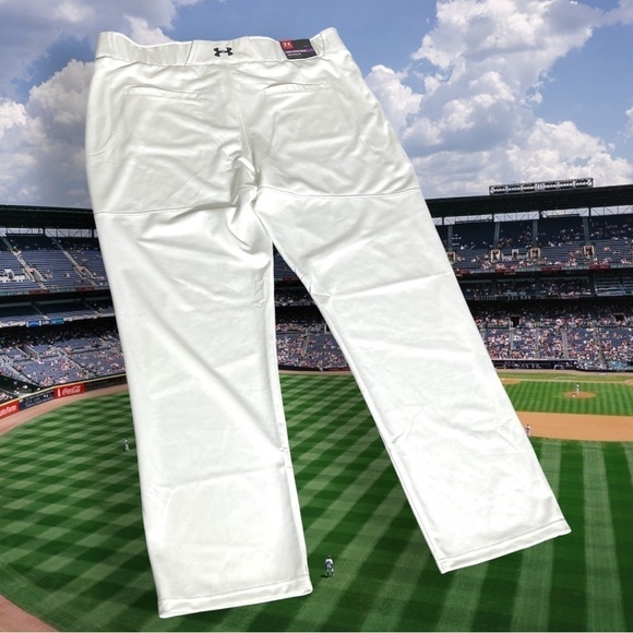 UNDER Armour New with Tags Lead Off White Relaxed Baseball Pants Size 2XL - Picture 9 of 14
